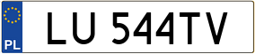 Trailer License Plate